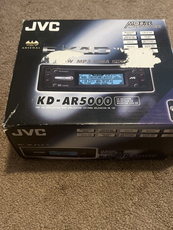 JVC KD-AR5000 CD Player In Dash Receiver Missing Remote, See Description