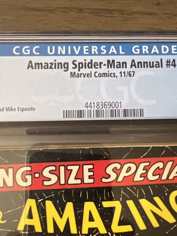 Amazing Spider-Man Annual #4 CGC 5.5 Human Torch Wizard & Mysterio 1967 Marvel