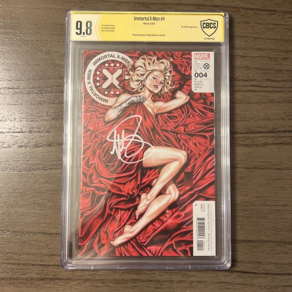 Immortal X-Men #4 CGC 9.8 SS (2022) - Signed Mark Brooks - Virgin A - Emma Frost