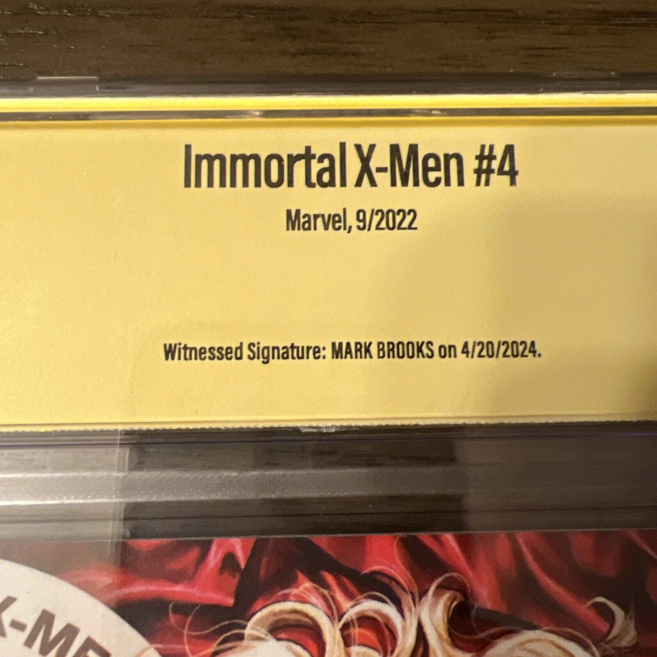 Immortal X-Men #4 CGC 9.8 SS (2022) - Signed Mark Brooks - Virgin A - Emma Frost