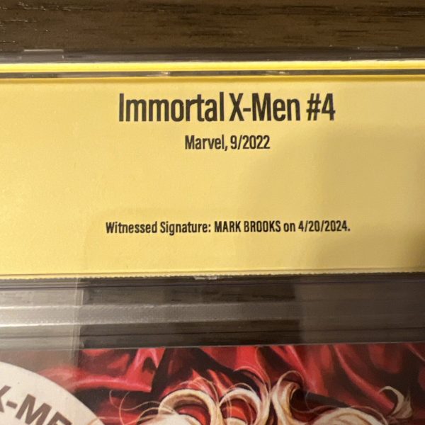 Immortal X-Men #4 CGC 9.8 SS (2022) - Signed Mark Brooks - Virgin A - Emma Frost