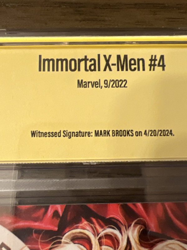 Immortal X-Men #4 CGC 9.8 SS (2022) - Signed Mark Brooks - Virgin A - Emma Frost