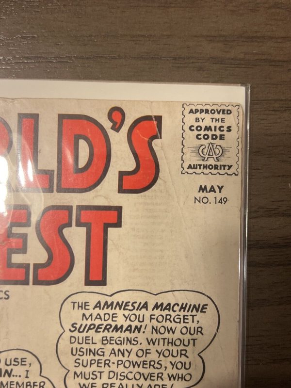 WORLD'S FINEST COMICS #149 DC SILVER AGE *1965* Good