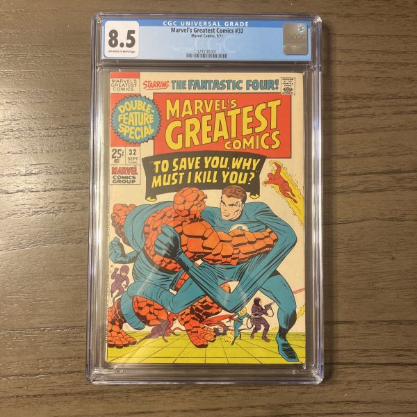 MARVEL'S GREATEST COMICS #32 CGC 8.5 SEPTEMBER 1971 FANTASTIC FOUR