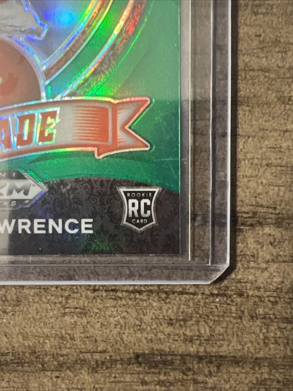 Trevor Lawrence 2021 Panini Prizm Draft Picks Green Crusade Rookie Card RC #161