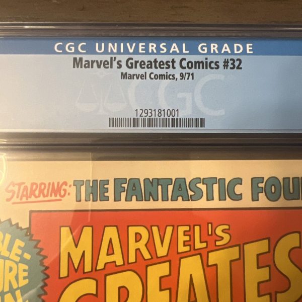 MARVEL'S GREATEST COMICS #32 CGC 8.5 SEPTEMBER 1971 FANTASTIC FOUR