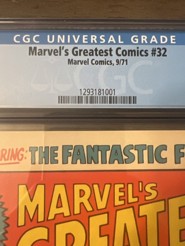 MARVEL'S GREATEST COMICS #32 CGC 8.5 SEPTEMBER 1971 FANTASTIC FOUR