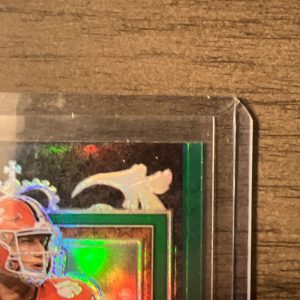 Trevor Lawrence 2021 Panini Prizm Draft Picks Green Crusade Rookie Card RC #161