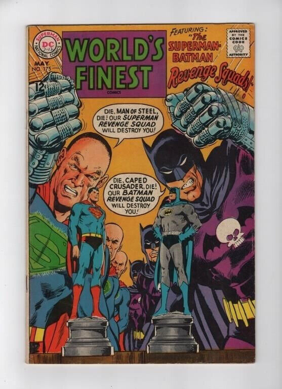 World's Finest Comics #175 (1968) Silver Age Neal Adams Cover - Superman Batman