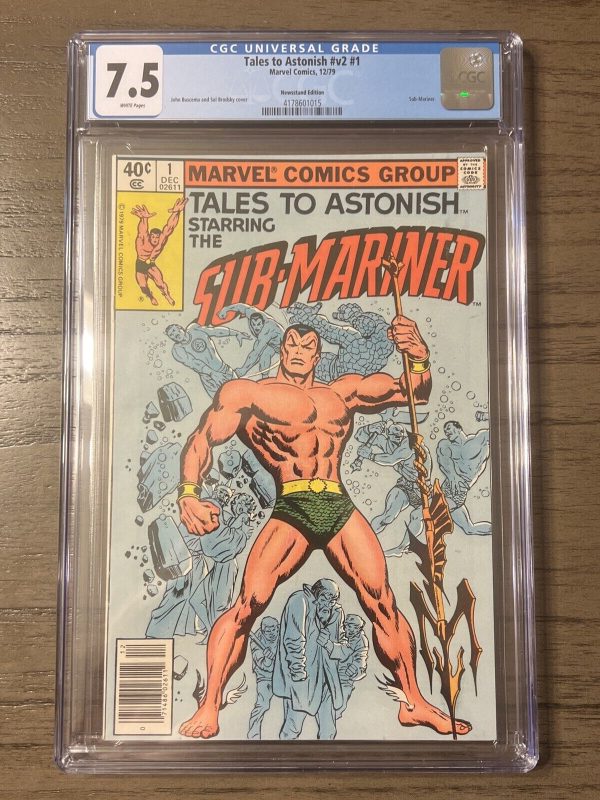 Tales to Astonish #v2 #1 CGC 7.5 (1979) - Sub-Mariner Newsstand Edition