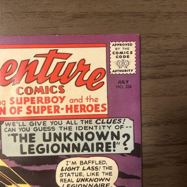 Adventure Comics #334 - The Unknown Legionnaire (DC, 1965) VF