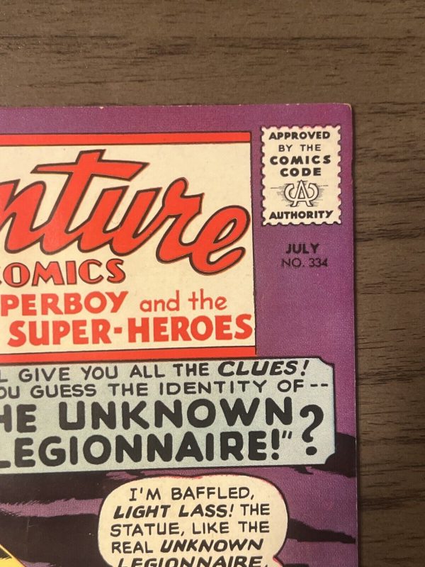 Adventure Comics #334 - The Unknown Legionnaire (DC, 1965) VF