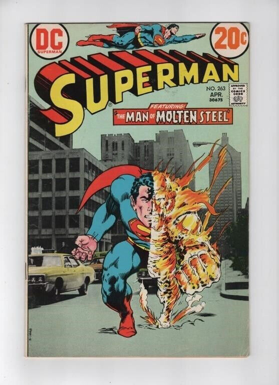 SUPERMAN #263 (VG) 1973 DC COMICS NEAL ADAMS COVER