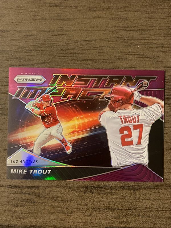 Mike Trout 2020 Panini Prizm Instant Impact PURPLE WAVE SP #II-4 Angels NM-MT