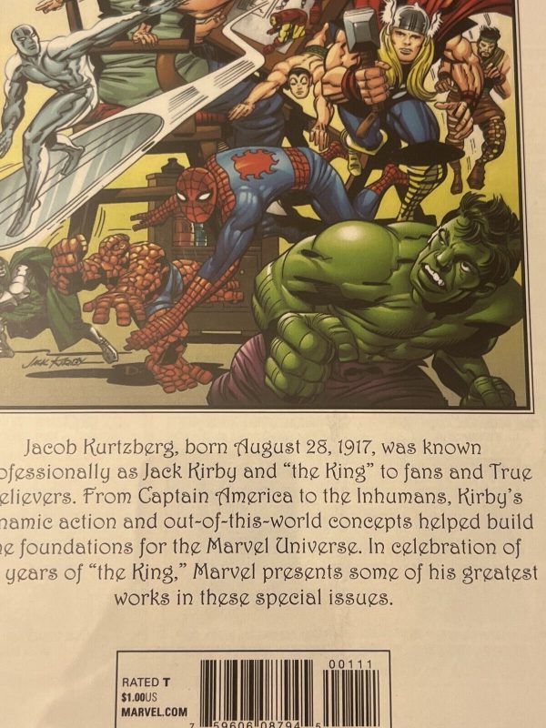 TRUE BELIEVERS KIRBY 100TH BLACK PANTHER #1 (MARVEL 2017) JACK KIRBY CHC 9.8