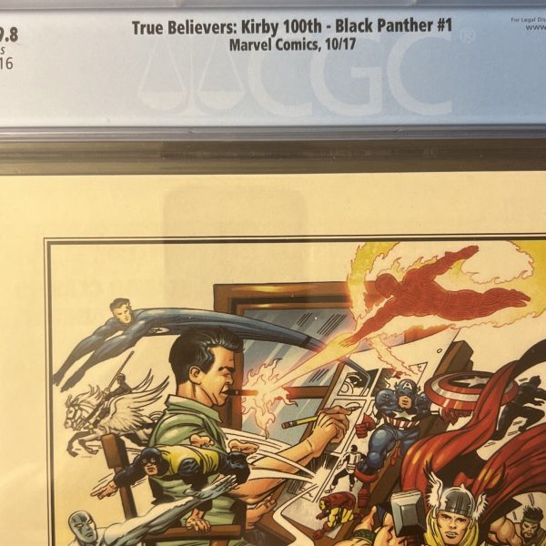 TRUE BELIEVERS KIRBY 100TH BLACK PANTHER #1 (MARVEL 2017) JACK KIRBY CHC 9.8