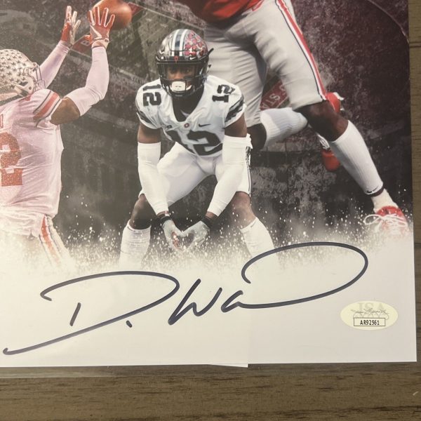 Denzel Ward Autographed Signed Cleveland Browns 8x10 Photo JSA COA