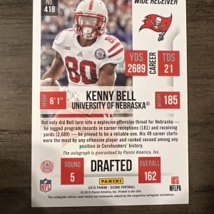 Kenny Bell 2015 Score Auto Autograph Rookie RC Tampa bay Buccaneers NM-MINT