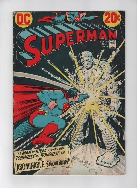 SUPERMAN #266 CURT SWAN ARTWORK! BRONZE AGE DC COMICS 1973! VG