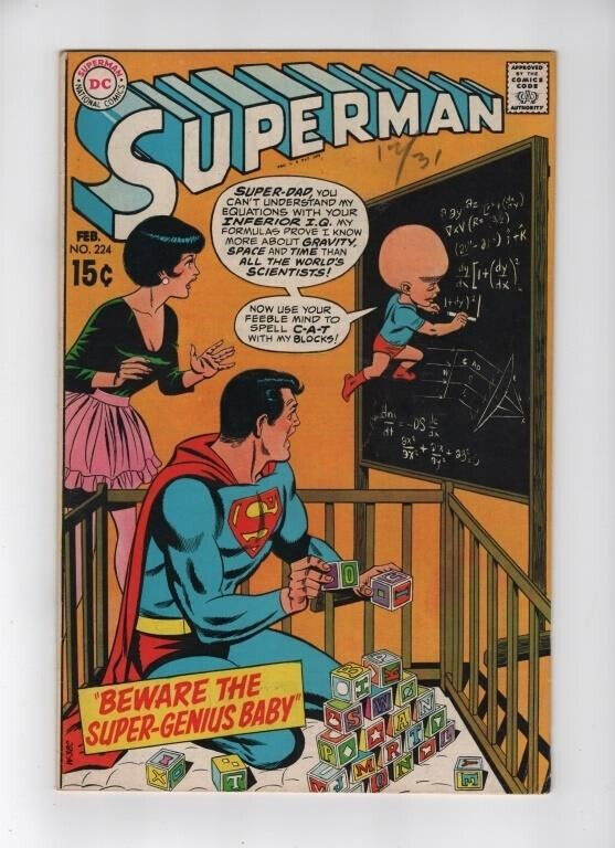 Superman #224: DC Comics (1970) FN (6.0)