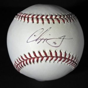 CHIPPER JONES AUTOGRAPHED MLB BASEBALL BRAVES SIGNED BALL BECKETT QR