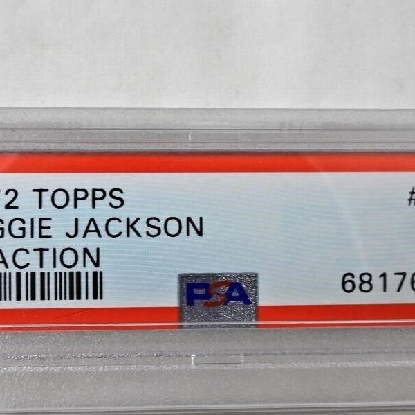 1972 TOPPS #436 REGGIE JACKSON ATHLETICS HOF PSA 7