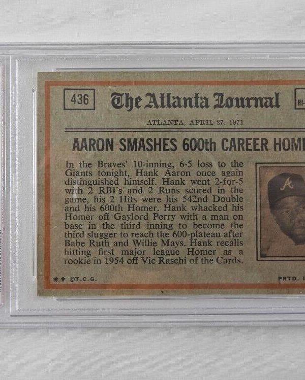 1972 TOPPS #436 REGGIE JACKSON ATHLETICS HOF PSA 7