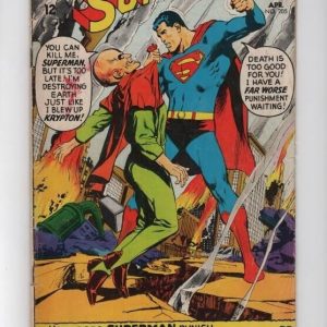 Superman 205 VF- Neal Adams cover! Plastino Silver Age 1968 DC Comics V070