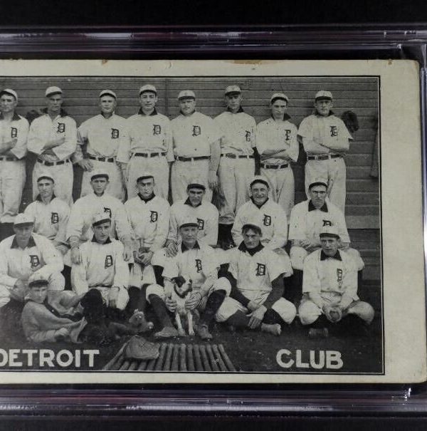 1907-09 H.M. TAYLOR DETROIT CLUB TY COBB ROOKIE PSA RARE!