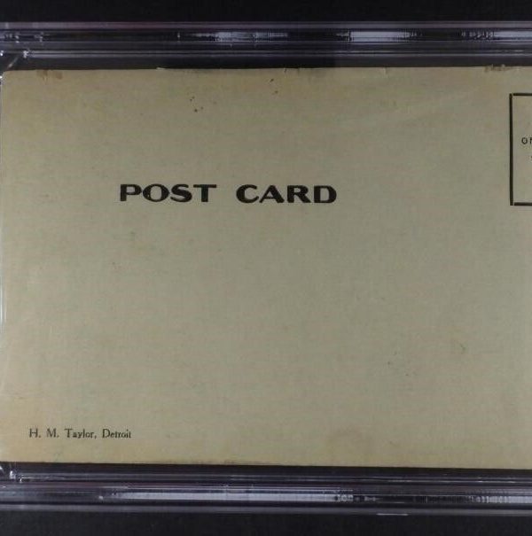 1907-09 H.M. TAYLOR DETROIT CLUB TY COBB ROOKIE PSA RARE!