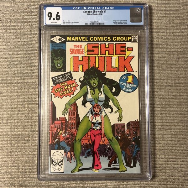 The Savage She Hulk #1 CGC 9.4 1980 Marvel Comics John Buscema Cover-Stan Lee