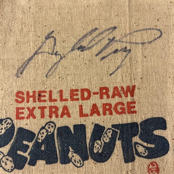 Gaylord Perry Signed Autographed Peanut Farm Bag JSA Certified