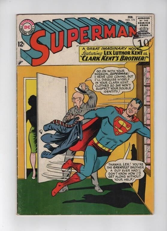 SUPERMAN #175 DC COMICS (1965) NICE MID-GRADE - VERY PRESENTABLE - F