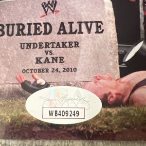 Kane WWF WWE Signed Autograph Auto 8x10 Photo JSA COA