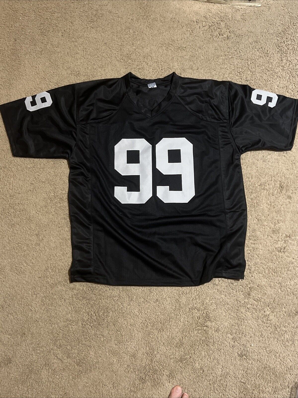 Las Vegas Raiders Warren Sapp Signed Jersey With COA Raiders Buccaneers