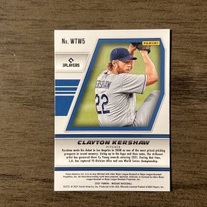 2021 Panini Mosaic Will to Win Clayton Kershaw #WTW5 Los Angeles Dodgers MINT 🔥