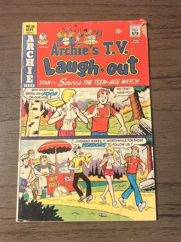 Archie's TV Laugh-Out #34 Archie comics VF minus Full description below [n|