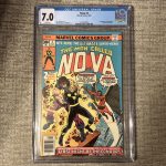 Nova #2: CGC 7.0, WHITE Pages Marvel Comics (1976) 1st Appearance Of Powerhouse