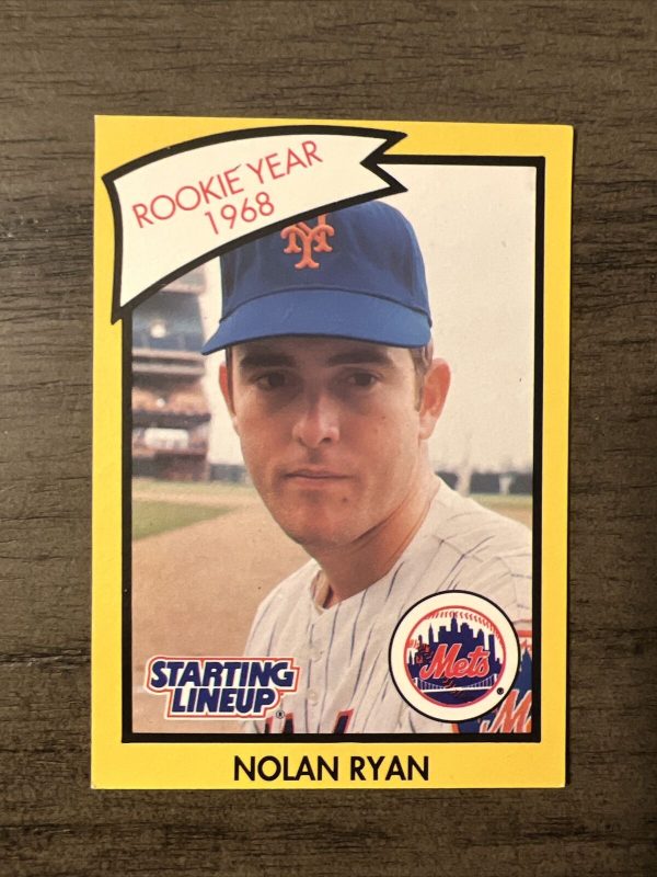 NOLAN RYAN 1990 KENNER STARTING LINEUP CARD “ROOKIE YEAR” - METS CENTERED MINT