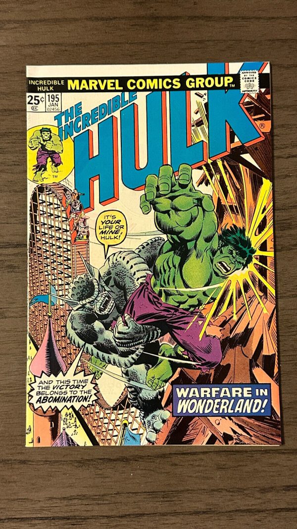 The Incredible Hulk #195 Comic Book VF-NM