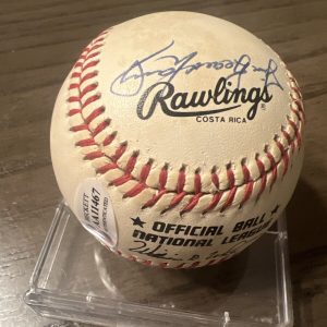 Bobby Cox & Atlanta Braves Coaching Staff Signed Baseball Beckett COA With LOA