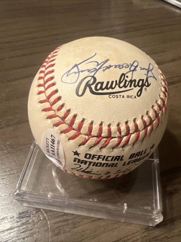 Bobby Cox & Atlanta Braves Coaching Staff Signed Baseball Beckett COA With LOA