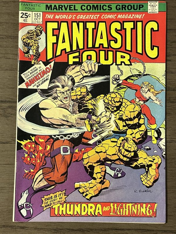 FANTASTIC FOUR # 151- (VF-) -THUNDRA AND LIGHTNING-MAHKIZMO-THING-TORCH-CRYSTAL