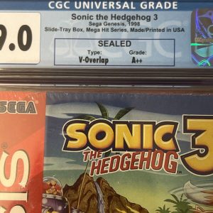 Brand New Sealed Sega Genesis Mega Hit Series Sonic The Hedgehog 3 CGC 9.0