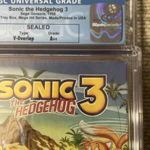 Brand New Sealed Sega Genesis Mega Hit Series Sonic The Hedgehog 3 CGC 9.0