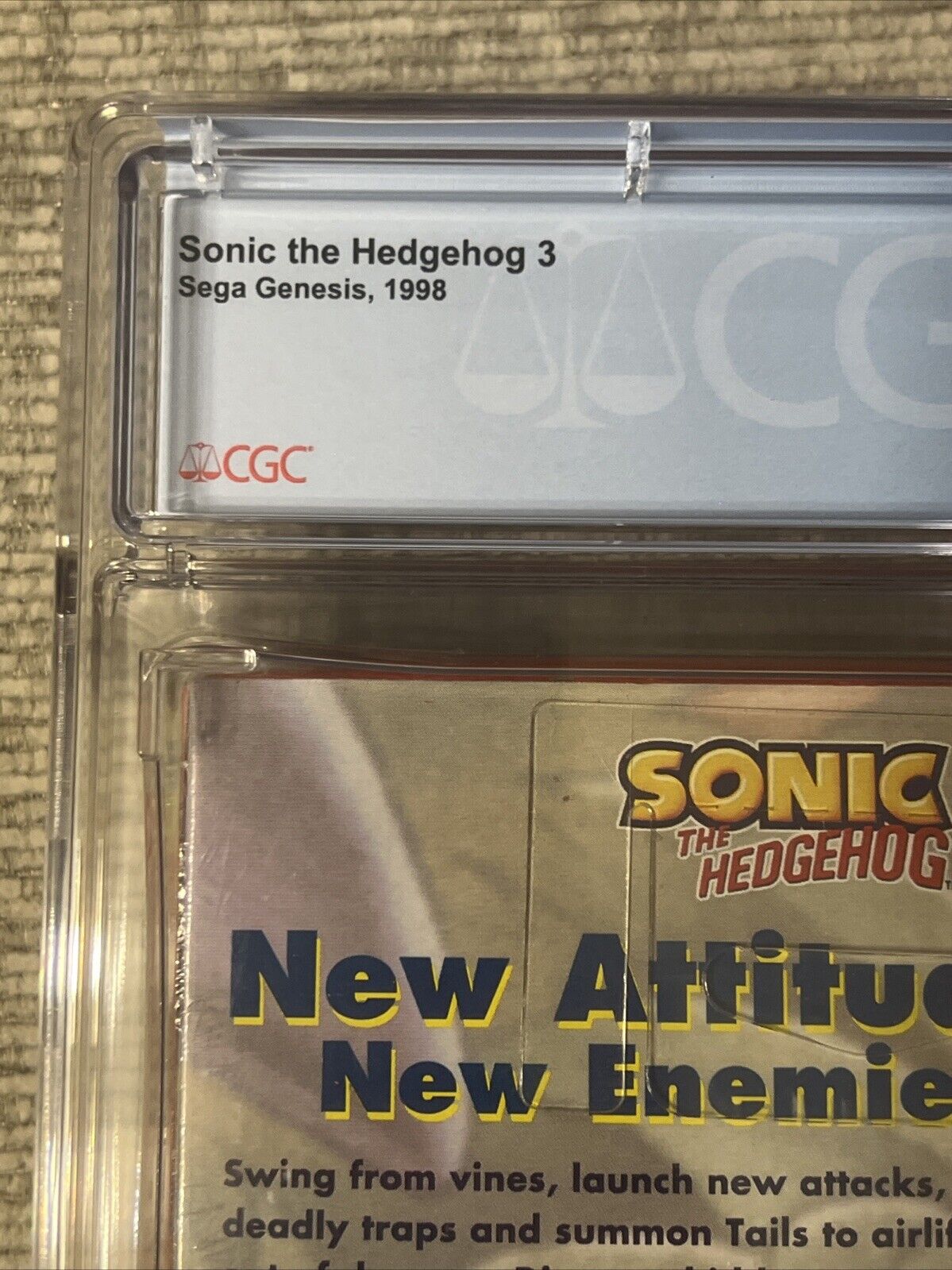 Brand New Sealed Sega Genesis Mega Hit Series Sonic The Hedgehog 3 CGC 9.0