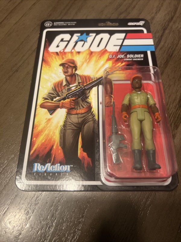 SUPER7 G.I. Joe Female Combat Engineer Bun Hair Brown Figure 3.75" NEW