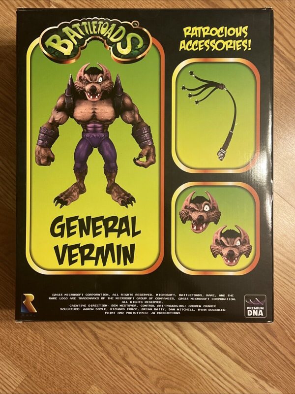 Battletoads General Vermin Action Figure NISB Premium DNA END BOSS Collection