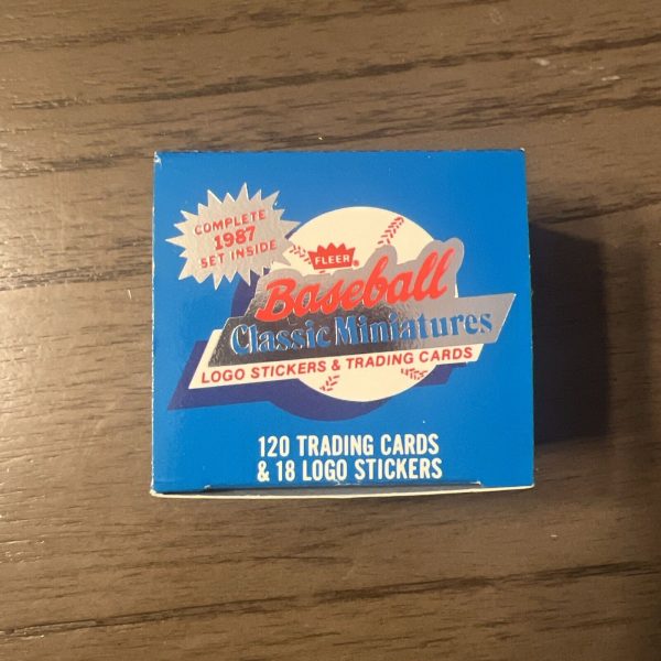 New Sealed 1987 Fleer Classic Miniatures Baseball Card Set Factory 120 Cards