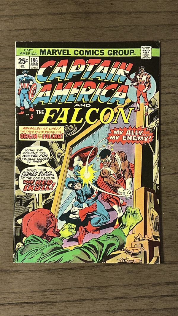 Captain America #186 Origin of the Falcon- NM Beauty!